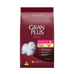 GRAN PLUS MENU ADULTO RAÇA MINI (FRANGO E AROOZ) - 1KG