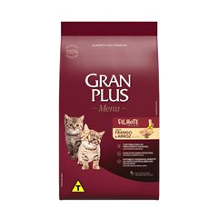 GRAN PLUS MENU GATO FILHOTE (FRANGO E ARROZ) - 10,1KG
