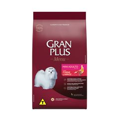 GRAN PLUS MENU ADULTO RAÇA MINI (CARNE E ARROZ) - 3KG