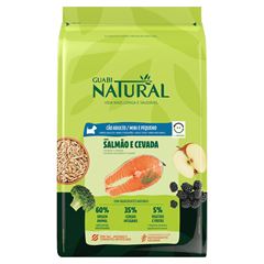 GUABI NATURAL CÃO ADULTO RAÇA MINI E PEQUENA (SALMÃO E CEVADA) - 2,5KG
