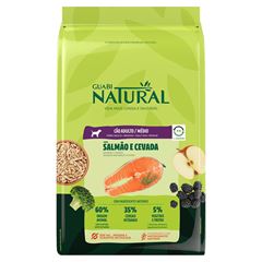 GUABI NATURAL CÃO ADULTO RAÇA MÉDIAS (SALMÃO E CEVADA) - 2,5KG