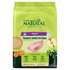 GUABI NATURAL GATO ADULTO (FRANGO E ARROZ) INTEGRAL - 1,5KG