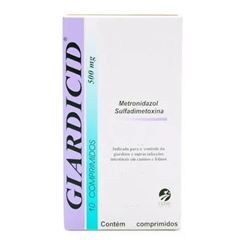 GIARDICID 500MG - CONTENDO 10 COMPRIMIDOS 