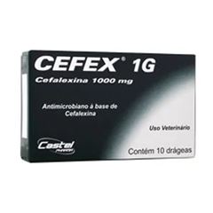CEFALEXINA CEFEX 1000MG - CONTENDO 10 DRÁGEAS 
