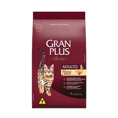 GRAN PLUS GATO MENU ADULTO (FRANGO E ARROZ) - 3KG