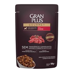 GRAN PLUS SACHÊ GOUMERT CÃO ADULTO (CARNE) - 100G