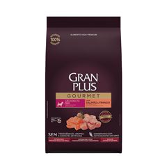 GRAN PLUS GOURMET CÃO ADULTO RAÇA MINI (SALMÃO E FRANGO) - 10,1KG