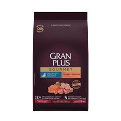GRAN PLUS GOURMET GATO CASTRADOS (SALMÃO E ARROZ) - 3KG