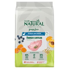 GUABI NATURAL GRAIN FREE CÃO ADULTO RAÇA MINI E PEQUENO (FRANGO E LENTILHA) - 1KG