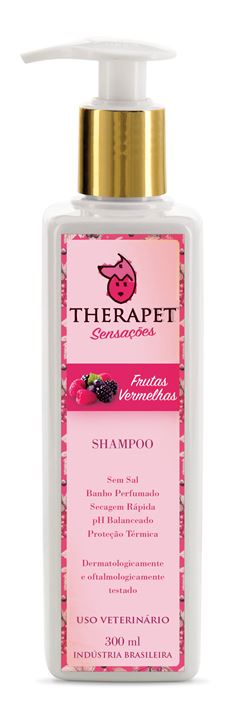 THERAPET SHAMPOO SENSAÇÕES FRUTA VERMELHAS - 300ML