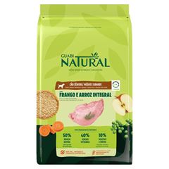 GUABI NATURAL CÃO SENIOR RAÇA MÉDIA E GRANDE (FRANGO E ARROZ) - 12KG
