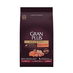 GRAN PLUS GOURMET CÃO ADULTO RAÇA MÉDIA E GRANDE (SALMÃO E FRANGO) - 10,1KG
