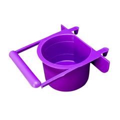 CANECA PLÁSTICA PARA PAPAGAIO COM ABA E GANCHO