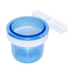 PORTA VITAMINA PEQUENO AZUL COM SUPORTE 