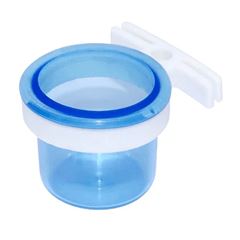 PORTA VITAMINA AZUL GRANDE COM SUPORTE 