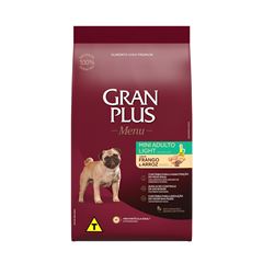 GRAN PLUS MENU CÃO ADULTO RAÇA MINI LIGHT - 10,1KG