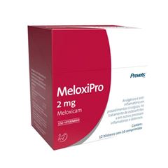 PROVETS MELOXIPRO 2,0MG - 10 BLISTERES COM 12 COMPRIMIDOS.