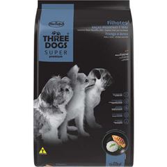 RAÇÃO THREE DOGS SUPER PREMIUM FILHOTES (RAÇA MINI E PEQUENA) FRANGO E ARROZ - 1KG