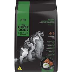 RAÇÃO THREE DOGS SUPER PRMIUM ADULTO (RAÇA MÉDIAS E GRANDES) CARNE - 10,1KG