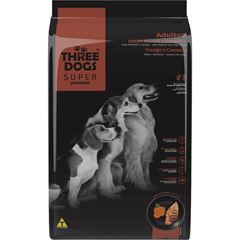 RAÇÃO THREE DOGS SUPER PREMIUM ADULTO (RAÇA MÉDIA E GRANDE) FRANGO - 3KG