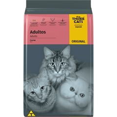 RAÇÃO THREE CATS ORIGINAL ADULTOS - 1KG