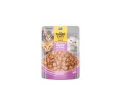 SACHÊ THREE CATS ORIGINAL FILHOTES (CARNE AO MOLHO) - 85G
