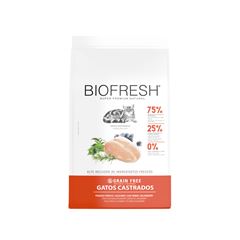RAÇÃO BIOFRESH GATO CASTRADO FRANGO - 7,5KG