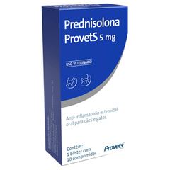 PROVETS PREDNISOLONA 5MG - BLISTER COM 10 COMPRIMIDOS 