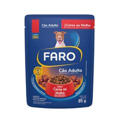 FARO SACHÊ CÃO ADULTO (CARNE) - 85G