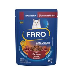 FARO SACHÊ GATO ADULTO (CARNE) - 85G