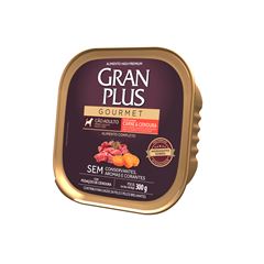 GRAN PLUS GOURMET PATE CÃO ADULTO (CRANE E CENOURA) - 300G