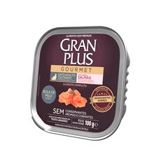 GRAN PLUS GOURMET PATE GATO BOLA DE PELO (SALMÃO) - 100G