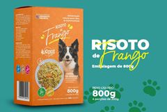 ALIMENTO NATURAL PARA CÃES RISOTO DE FRANGO - 800G