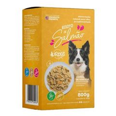ALIMENTO NATURAL PARA CÃES RISOTO DE SALMÃO - 800G