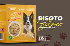 ALIMENTO NATURAL PARA CÃES RISOTO DE SALMÃO - 2KG