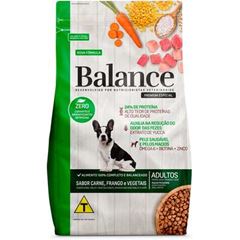 RAÇÃO BALANCE CÃO ADULTO RAÇA MÉDIA E GRANDE (CARNE, FRANGO E VEGETAIS) - 10,1KG