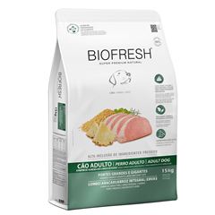 RAÇÃO BIOFRESH CÃO ADULTO (RAÇA GRANDE E GIGANTE) LOMBO E ABACAXI - 15KG
