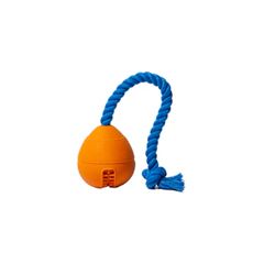 BRINQUEDO PERA INTERATIVA COM CORDA LARANJA E AZUL