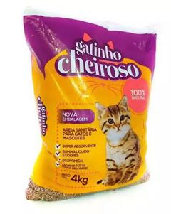AREIA HIGIÊNICA GATINHO CHEIROSO - 4KG