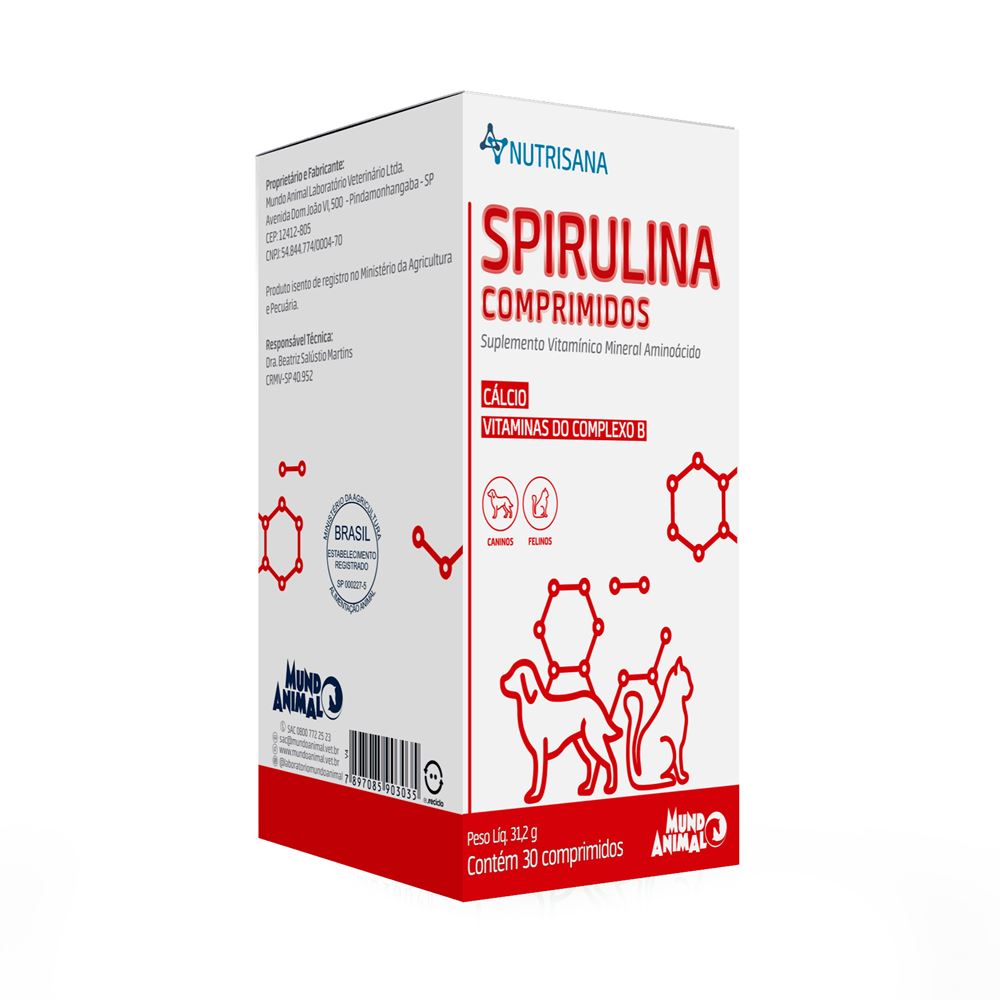 Vetcom NUTRISANA SPIRULINA 30 COMPRIMIDOS | Vetcom