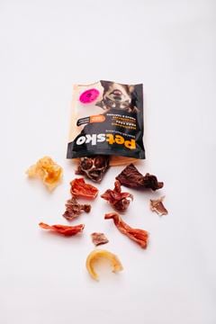 PETISCO MIX BITES BOVINO DESIDRATADO - 80G