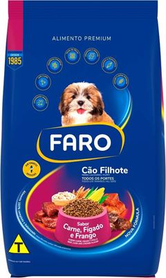 FARO CÃO FILHOTE (CARNE, FÍGADO E FRANGO) - 20KG