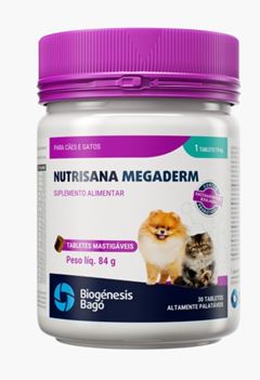 NUTRISANA MEGADERM - TABLETES MASTIGÁVEIS