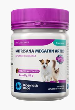 NUTRISANA MEGATON ARTRO - TABLETES MASTIGÁVEIS